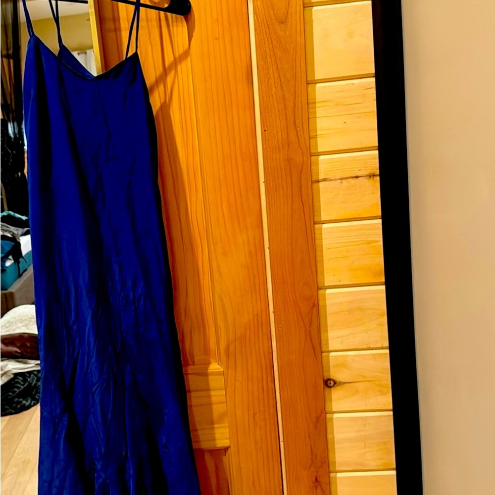 Small blue long dress